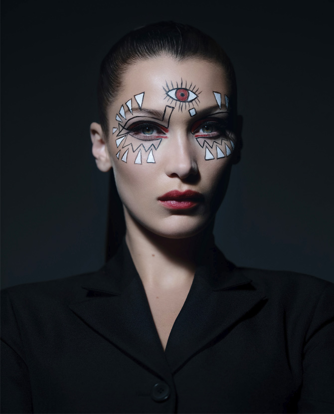 Watch: Bella Hadid pulls off three breathtaking Dior Makeup looks for Halloween