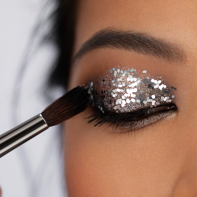 Glitter freckles, metal brows and more sparkly trends to try
