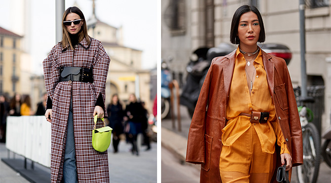 The best waist-defining looks spotted at Milan Fashion Week AW19