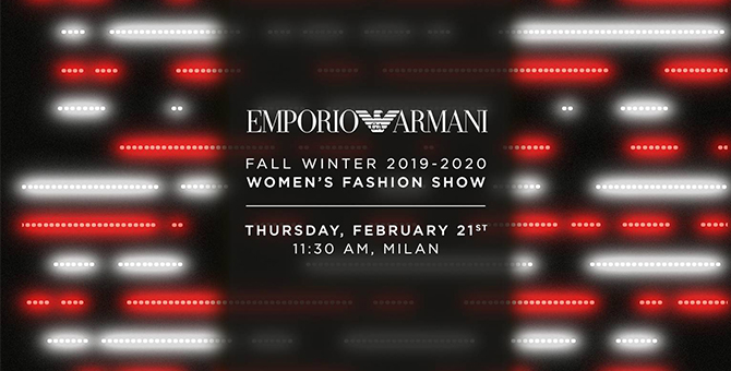 Watch the Emporio Armani AW19 livestream here