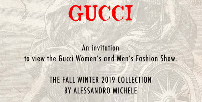 Watch the Gucci AW19 livestream here