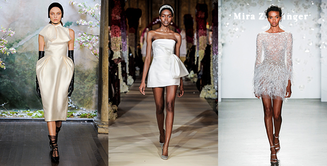 Bridal Fashion Week Spring 2020: Stylish short dresses that are equally  perfect for your wedding (and the after-party) | BURO.