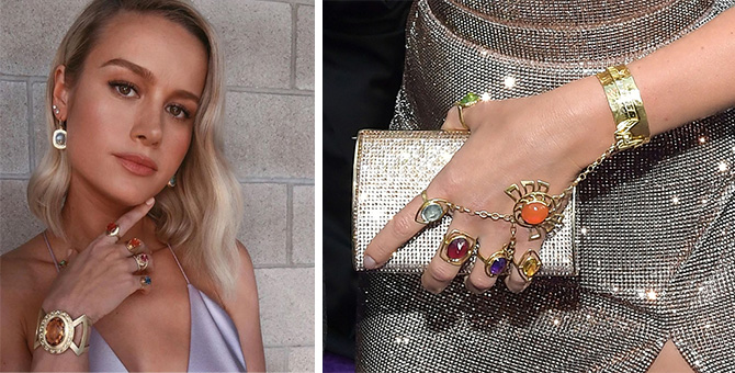 Brie Larson and Scarlett Johansson wore the Infinity Stones to the Avengers: Endgame premiere