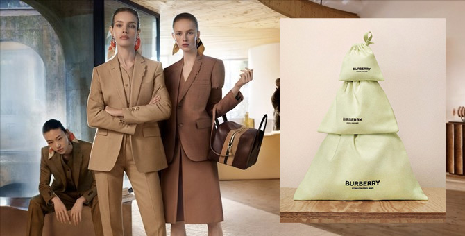 Burberry aims to close the loop by incorporating would-be landfill waste into their new packaging