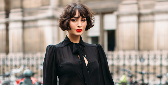 7 Ways to style (and wear) a bob, as seen on the streets of Paris Fashion Week