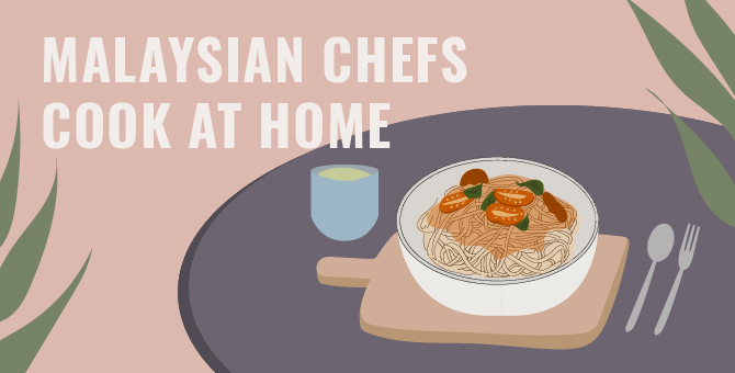 Malaysian Chefs Cook at Home: Spaghetti with cherry tomato sauce by Chef Heng Kit, Li Restaurant