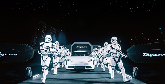Porsche: The new all-electric Taycan has arrived in the Asia Pacific—with Star Wars in tow!