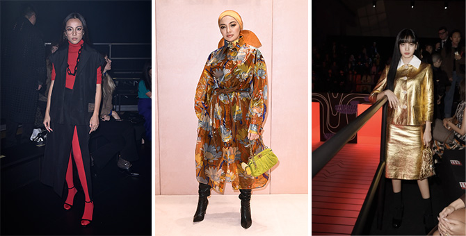 Celeb spotting: Neelofa, Yoyo Cao and Lisa from Blackpink at Milan Fashion Week AW20