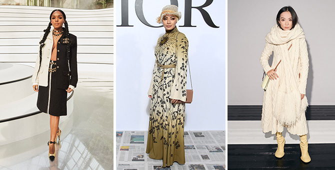 Spotted on the front row: Celebrity power women and their statement OOTDs