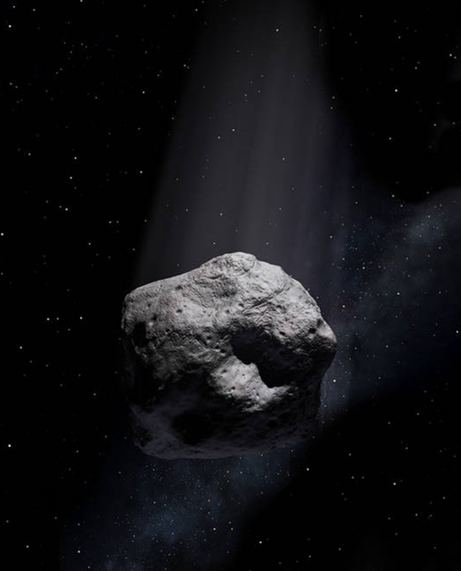 A giant asteroid is entering our solar system and it’s in the shape of a face mask