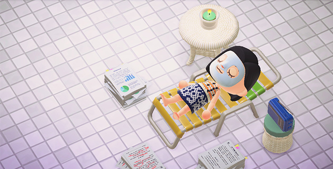 Dress up for the new normal in this Animal Crossing fashion editorial