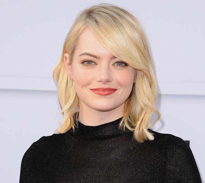 Emma Stone Natural Hair Colour Blonde