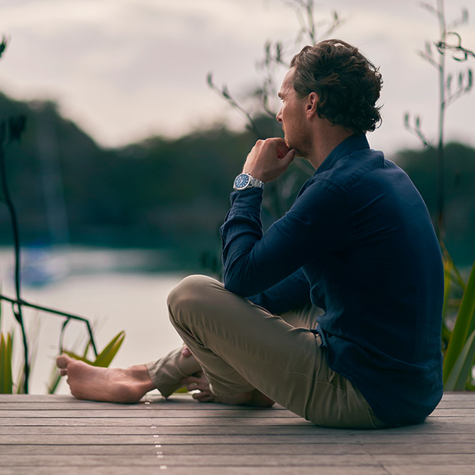 Take a breath with Benedict Cumberbatch and the new Jaeger-LeCoultre Polaris Mariner Memovox diving watch