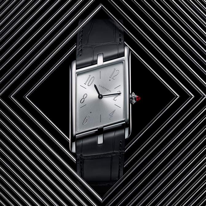 The revived Cartier Tank Asymétrique is now part of the exclusive Cartier Privé collection