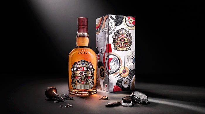 A collector’s must-have: Chivas 12 Made For Gentlemen by Bremont timepieces and tins