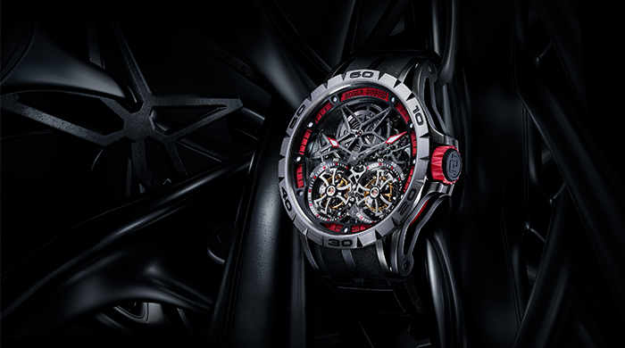 Star Piece: Roger Dubuis Excalibur Spider Skeleton Double Flying Tourbillon watch