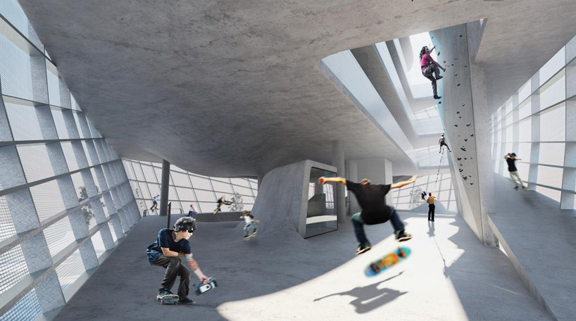 Guy Hollaway Architects designs world’s first multi-storey skate park