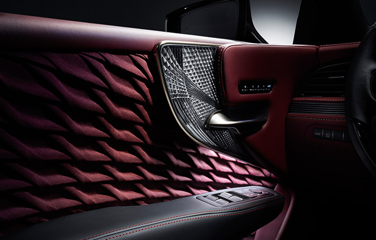 2018 lexus ls 500 handpleated upholstery