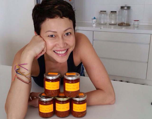 Bernie and her sambal