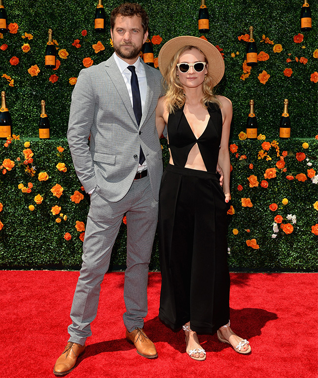 With Joshua Jackson at the Veuve Clicquot Polo Classic in New Jersey, U.S.