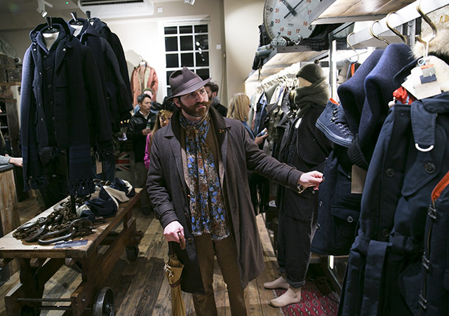 Nigel Cabourn's AW16 presentation was held at 28 Henrietta Street