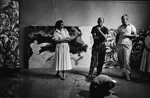 Krasner with Pollock, second from left, in 1953