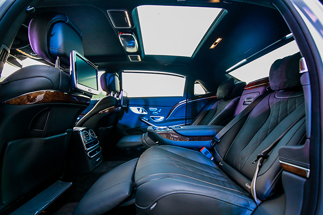 Spacious interior of the Maybach S-Class