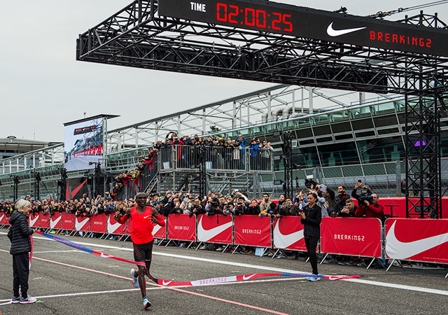 Nike breaking 2 race results kipchoge