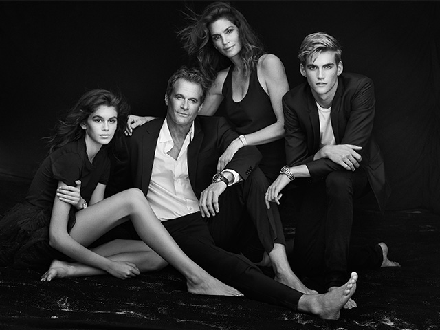 Gerber family portrait, shot by Peter Lindbergh