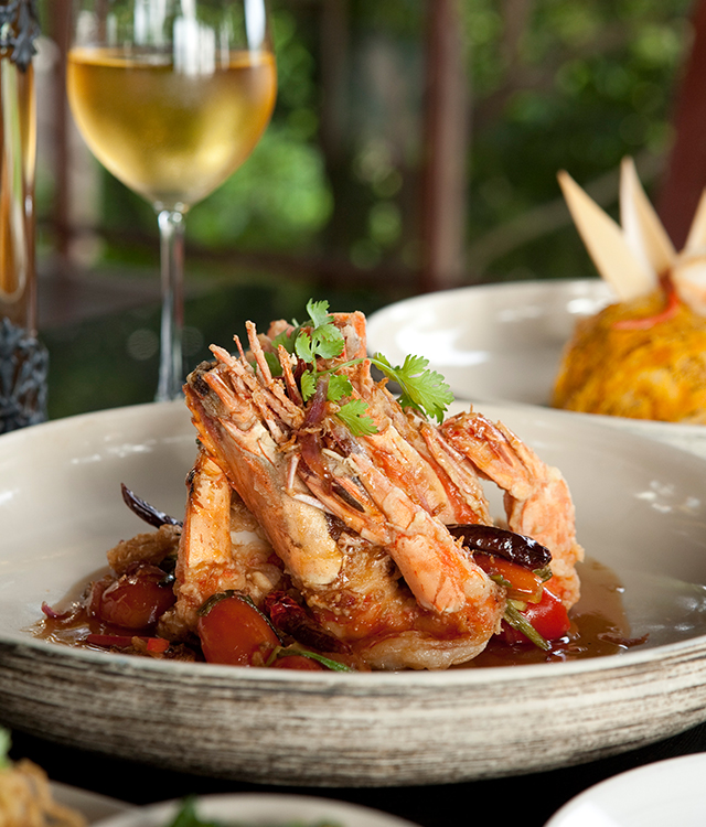 Mouth-watering tiger prawns 