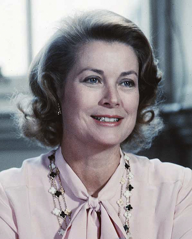 Princess Grace of Monaco wearing her Alhambra necklaces