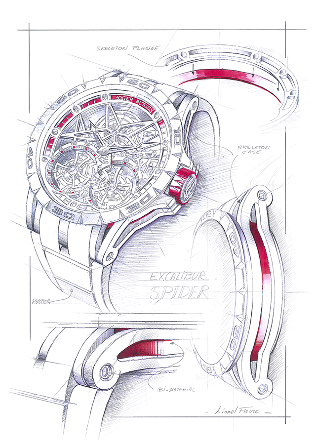 Sketch of the watch