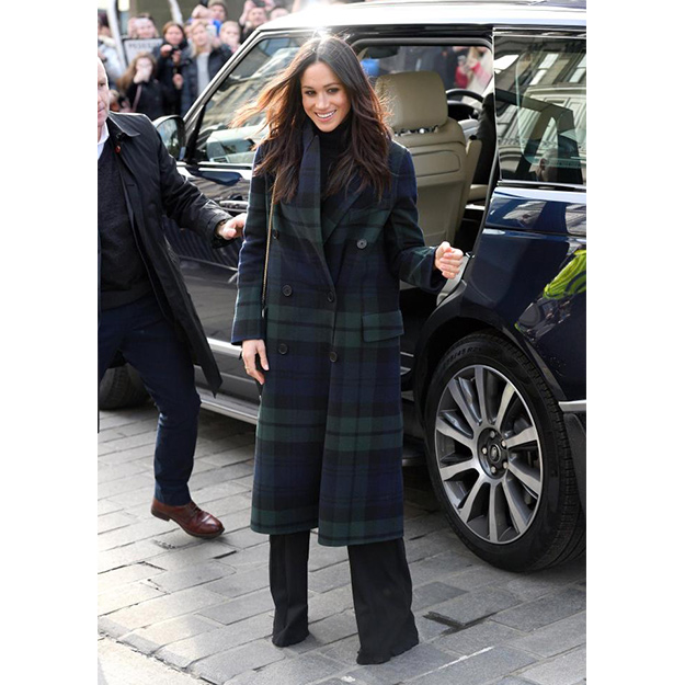 Meghan Markle in Burberry coat