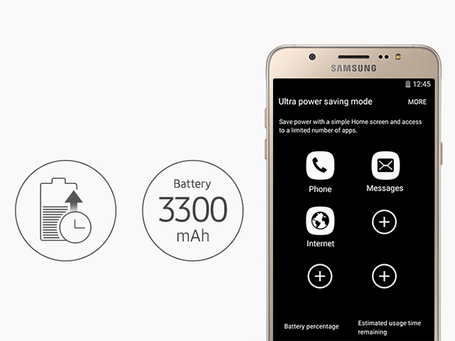 Samsung Galaxy J Series 2016 - power saving