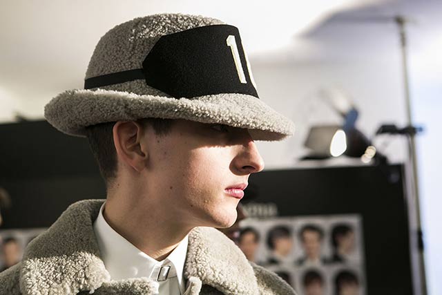 Backstage at Ermenegildo Zegna Couture AW16