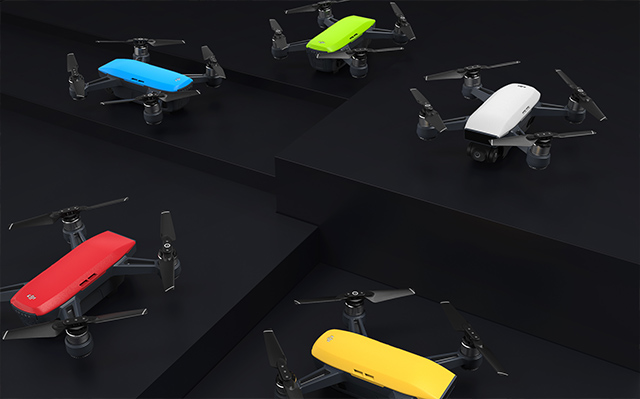 dji spark mini drone colours