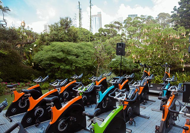 I joined a spin class in Sydney for the new Triaction by Triumph