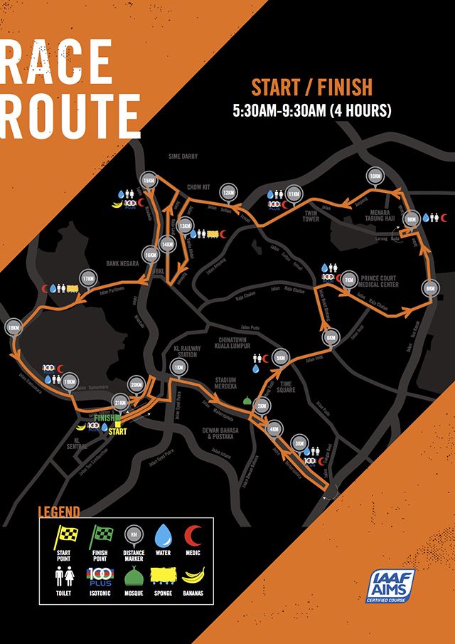 We Run KL race route