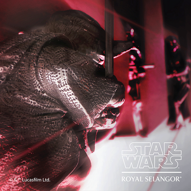 A Yoda figurine in the Star Wars and Royal Selangor collaboration