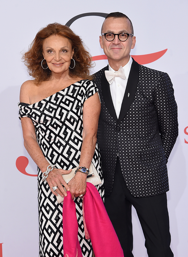 With Diane von Furstenberg at this year's CFDA Awards