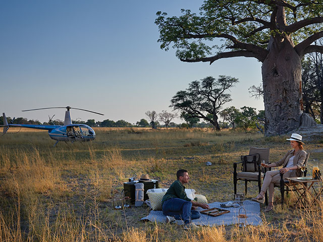 WW - Belmond Eagle Lodge Helicopter Horseriding Safari