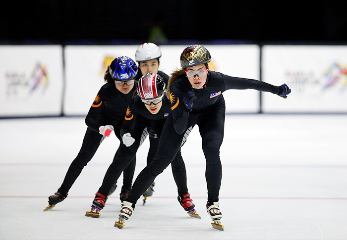 anja chong malaysian short track speed skater