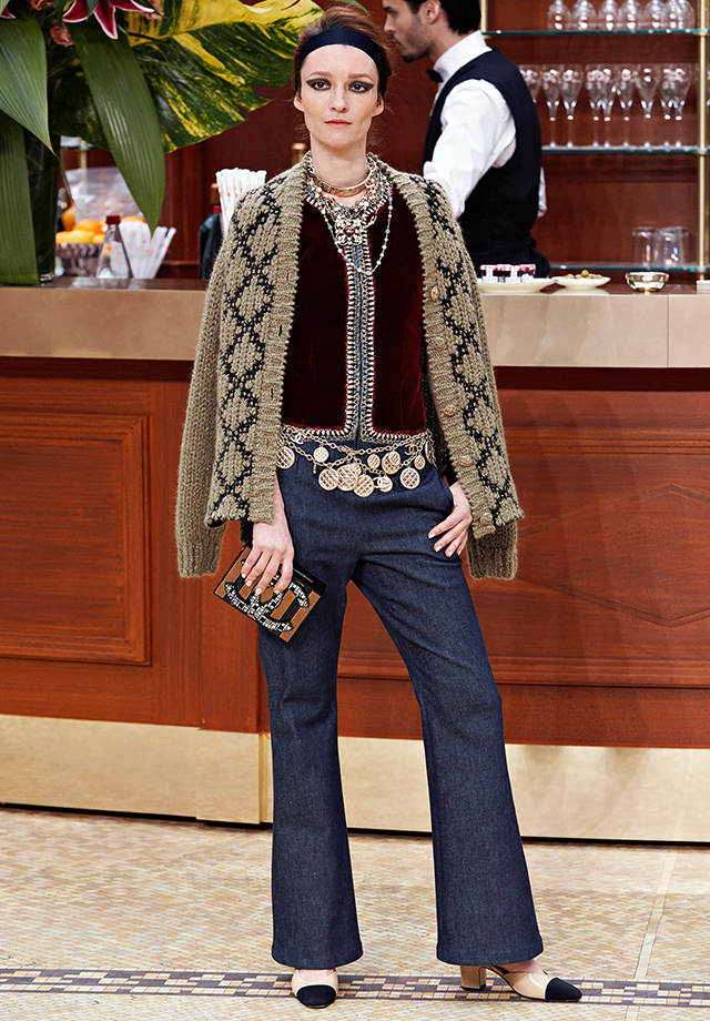 The two-tone was a major component of Chanel's A/W'15 show