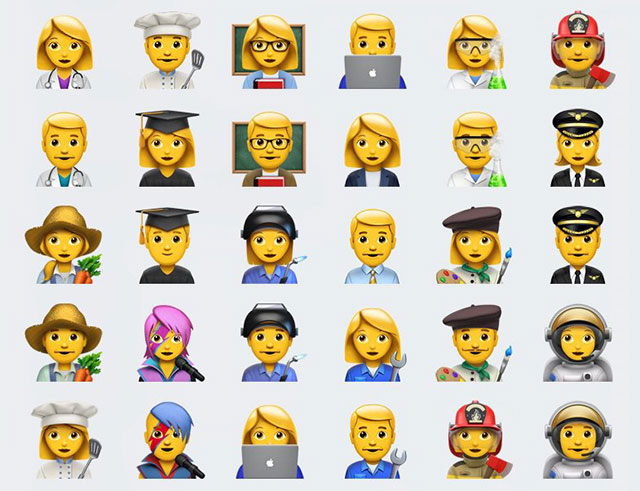 emojis new professions female