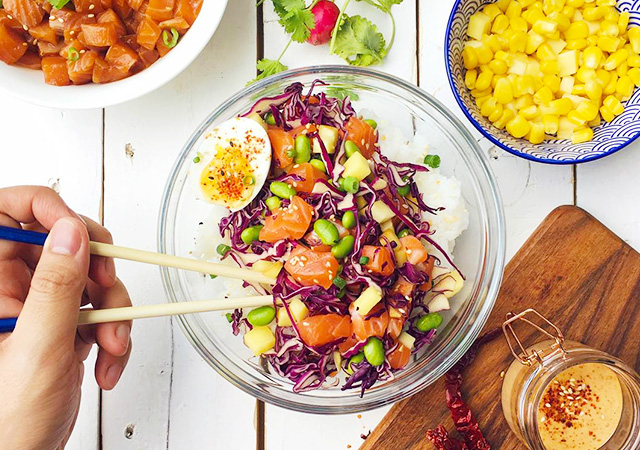 malaysia healthy food trends 2017 - poke bowls