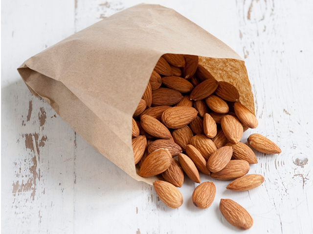 Raw almonds can be part of a clean eating plan