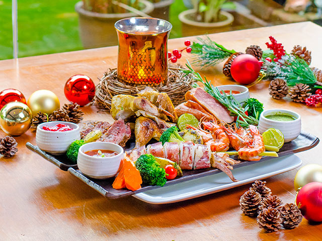 rama v christmas mixed grill platter