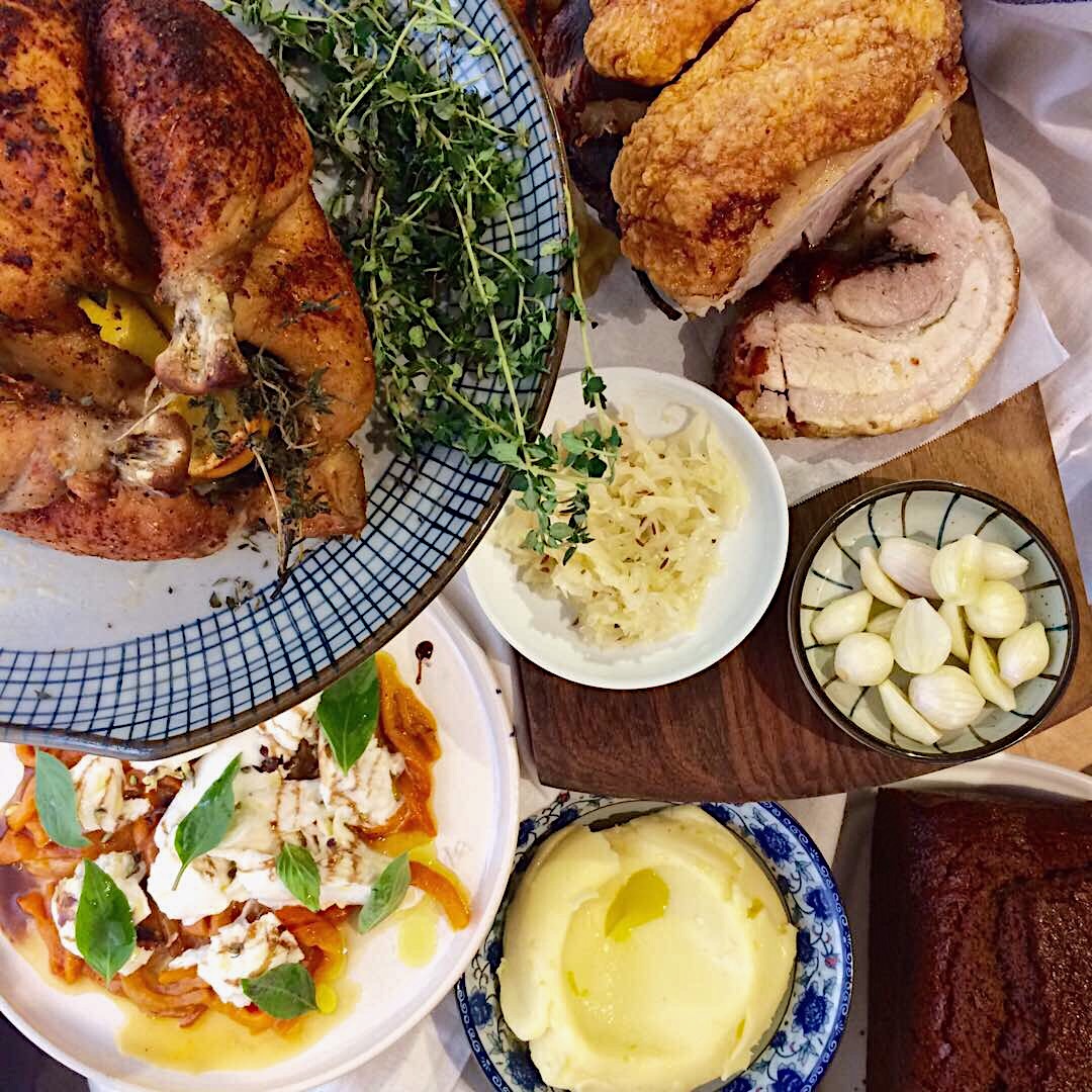 table and apron 2017 Christmas Spread