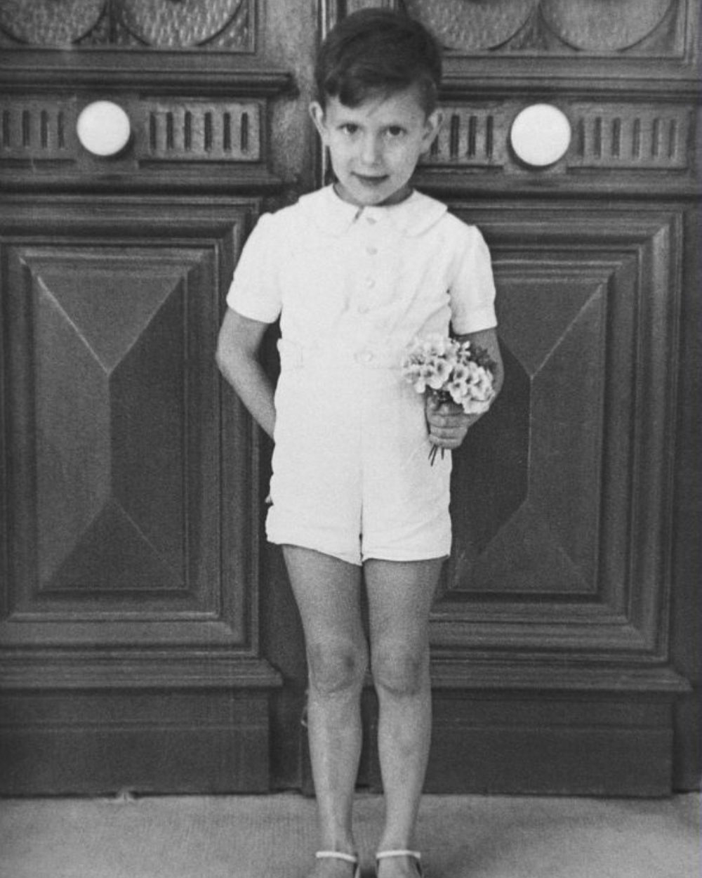 21-years-old Yves Saint Laurent at Christian Dior's Funeral, 1957