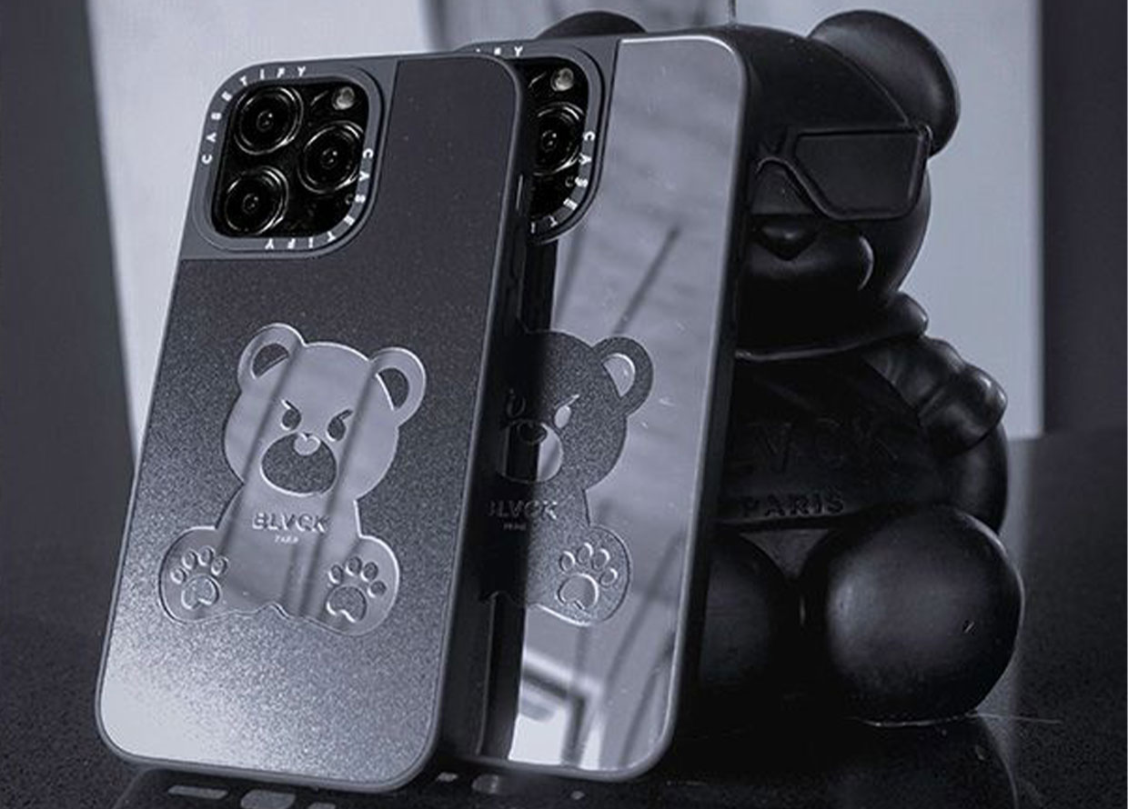 iPhone12BLVCK Evil Teddy Case - iPhone用ケース